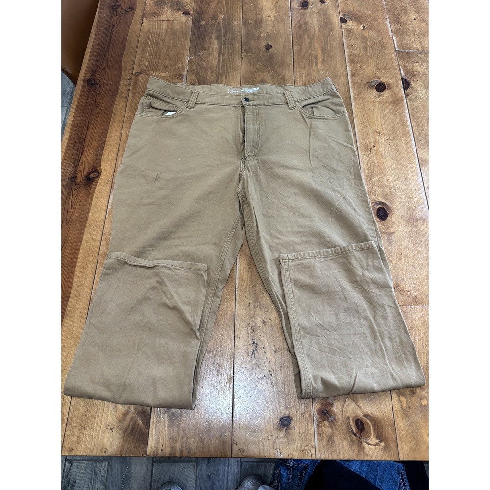 Carhartt Men's Relaxed Fit Work Pants Size 40 x 34 Tan Khaki Canvas Duck